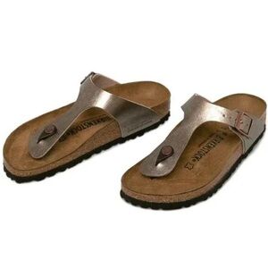 Birkenstock Gizeh Metallic Bronze Sandals🖤